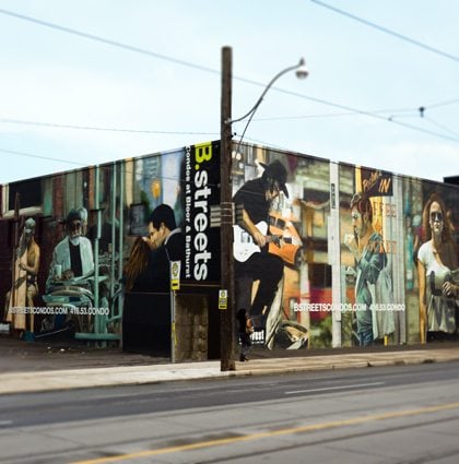 B.streets Condominiums Sales Centre Exterior Mural